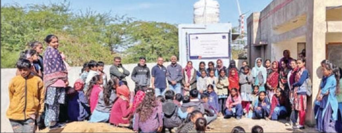 Inauguration of Toilets for Girls in Lakhapar on the Occasion of Girl Child Day