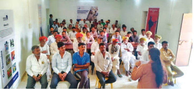 Training seminar for sheep and goat rearing farmers organized in Khuhdi by Sewa International